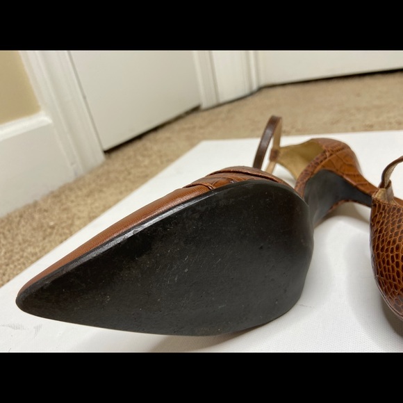 🔥 Franco Sarto 🔥 Brown Ankle Strap Heels - Picture 6 of 10